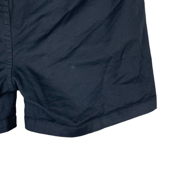 ASOS High-rise Button Fly Black Cotton Blend Business Casual Shorts Size 12 - Picture 10 of 14